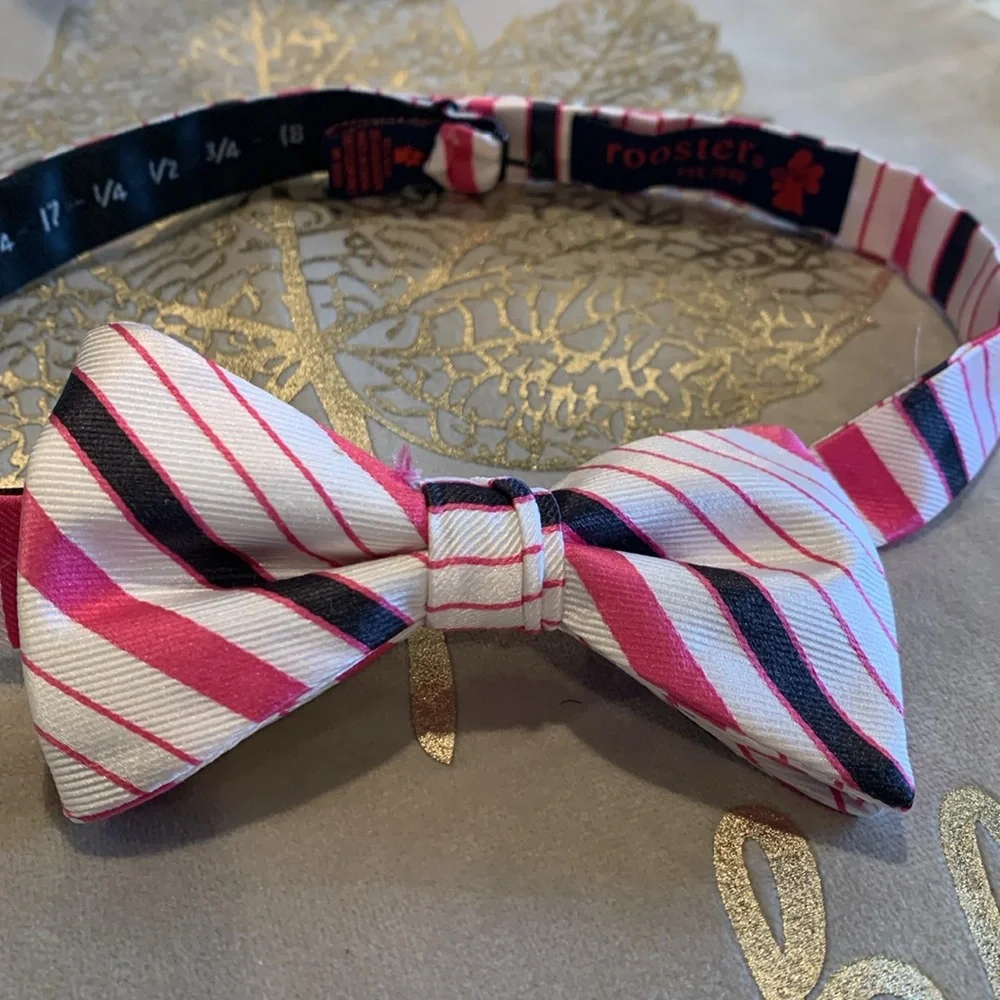 Young man’s pre-tied bow tie